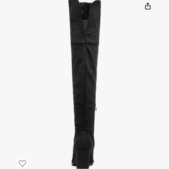 DREAM PAIRS Women's Over The Knee Boots Block Heel Over The Knee Boots - Picture 5 of 7